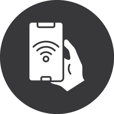 cep telefonu ikonu vektör illüstrasyonu