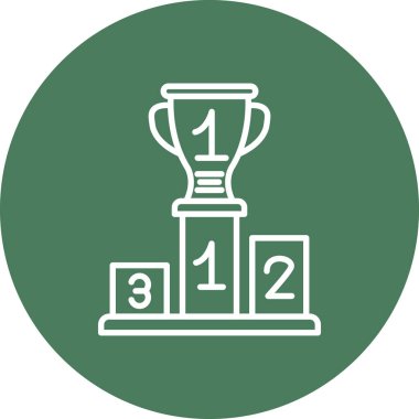 kupa simgesi vektör illüstrasyonu