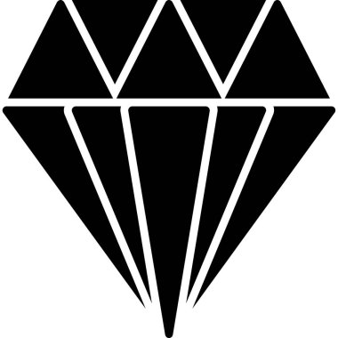 Katı elmas mücevher simgesi