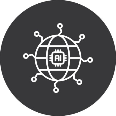 Modern simgenin vektör illüstrasyonu