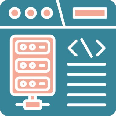 Web simgesi vektör illüstrasyonu