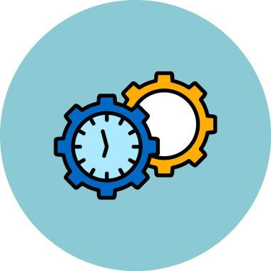 vektör simge saatin