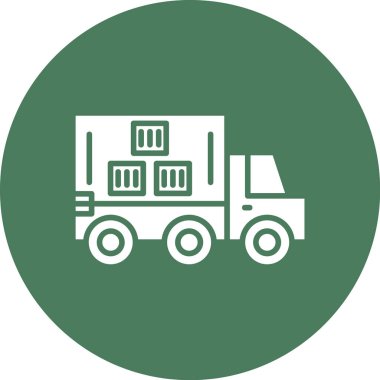 Kamyon. Web simgesi basit illüstrasyon