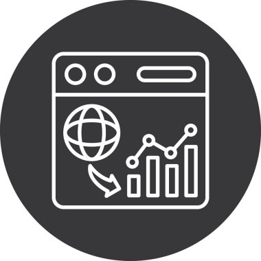 seo modern simgesinin vektör illüstrasyonu