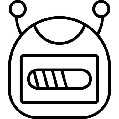 Çizgi film simgesinin vektör çizimi