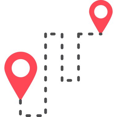 harita konumu gps simgesi ana hat biçiminde