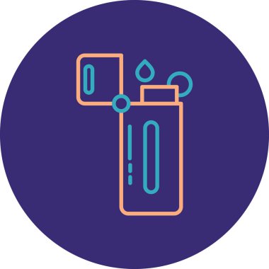 Gaz sobası simgesinin vektör illüstrasyonu