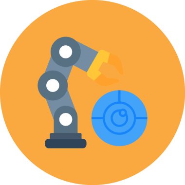 robotik el simgesi, vektör, illüstrasyon tasarımı