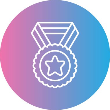 Madalya. Web simgesi basit tasarım