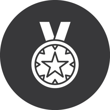 ödül madalyası simgesi sağlam stil