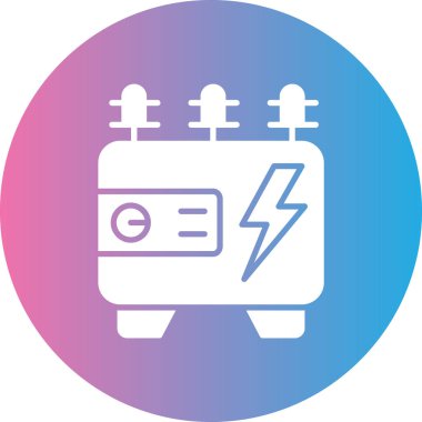 Elektrikli araba simgesi vektör illüstrasyonu, vektör illüstrasyonu