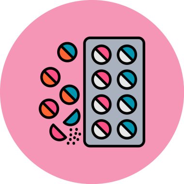 Bir ilaç simgesinin vektör illüstrasyonu