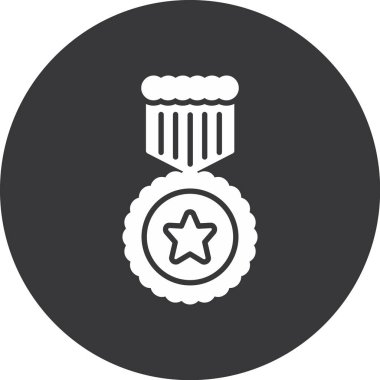 Madalya ikonu, modern vektör illüstrasyon tasarımı