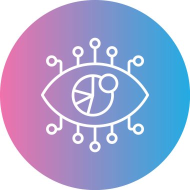 Göz. Web simgesi basit illüstrasyon