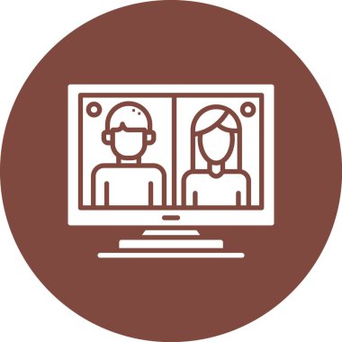 Bir kadın ve erkeğin vektör çizimi