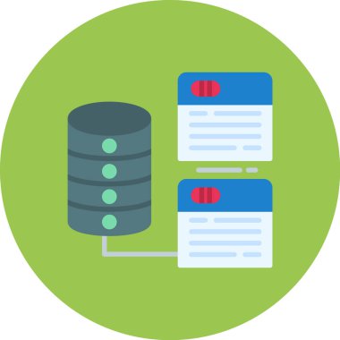 veri depolama vektörü simgesi