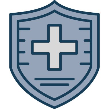 medical shield icon vector illustration