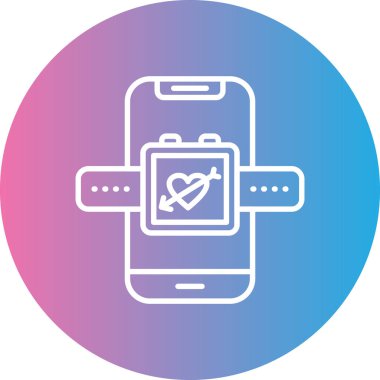 Cep telefonu. Web simgesi basit illüstrasyon