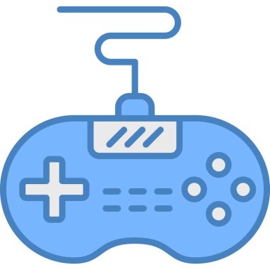 denetleyici oyun simgesi ile doldurulmuş ana hatlar biçimi