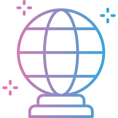 Küresel simge vektör illüstrasyonu