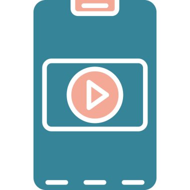 video simgesi vektör illüstrasyonu