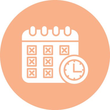 Takvim simgesi vektör illüstrasyonu