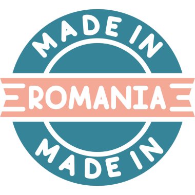 Romanya 'da üretilmiş. yuvarlak damga