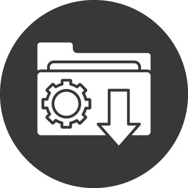 Dosya. Web simgesi basit illüstrasyon