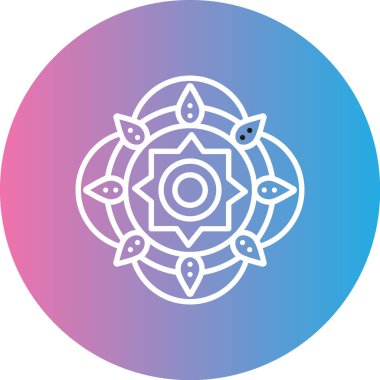 Güzel bir çiçeğin vektör çizimi