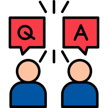 Cevap ver. Web simgesi basit illüstrasyon