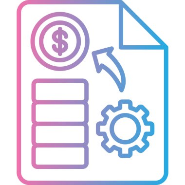 Para için. Web simgesi basit tasarım