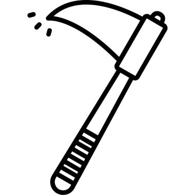 kürek simgesi vektör illüstrasyonu