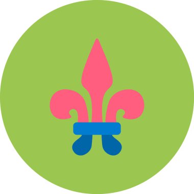 Çiçek simgesinin vektör illüstrasyonu