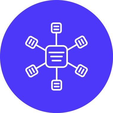 Ağ simgesinin vektör illüstrasyonu