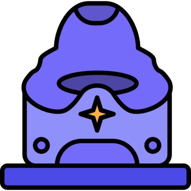 Şapka. Web simgesi vektör illüstrasyonu