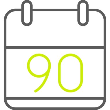 Takvim simgesi, vektör çizimi