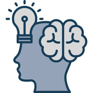 beyin yaratıcı zihin simgesi