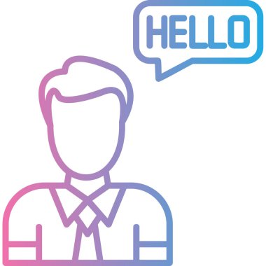 avatar. Web simgesi basit illüstrasyon