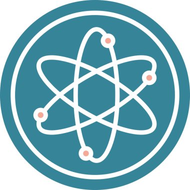 atom. Web simgesi basit tasarım