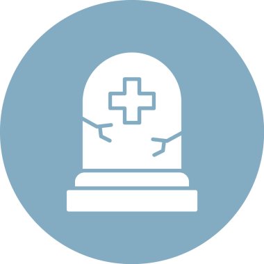 mezar vektör illüstrasyonu