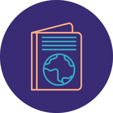 Kitap. Web simgesi basit illüstrasyon