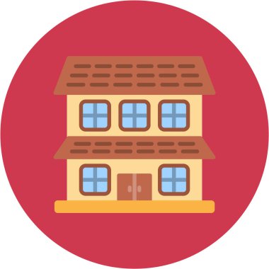 Ev. Web simgesi basit illüstrasyon