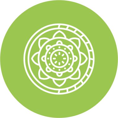 Güzel çiçek süslemesinin vektör çizimi