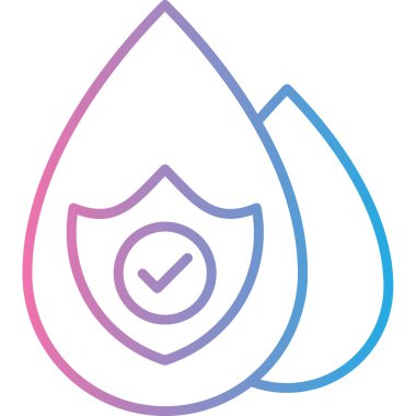 Su damlası. Basit resimleme