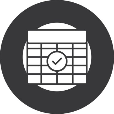 vektör Takvimi Simgesi illüstrasyonu