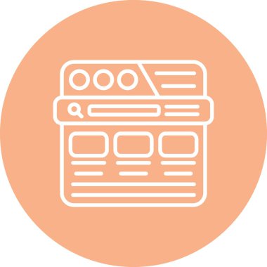 seo modern simgesinin vektör illüstrasyonu