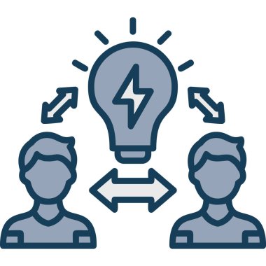 iş ve finans ikonu vektör illüstrasyonu