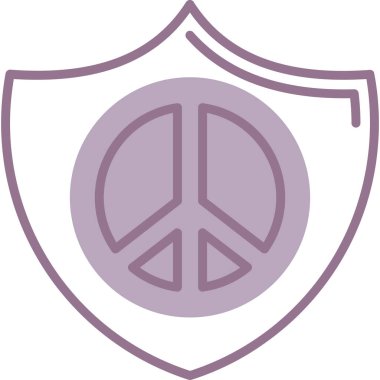 Bir barış işaretinin vektör illüstrasyonu