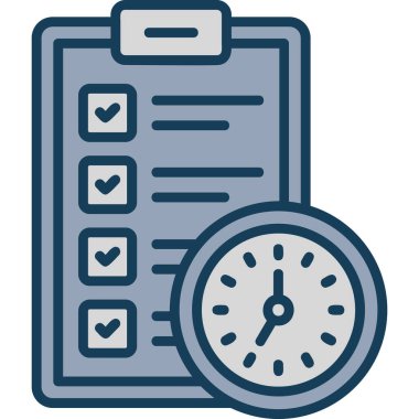 zamanlama zaman vektör simgesi