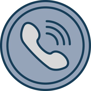 Çağrı merkezi. Web simgesi basit illüstrasyon